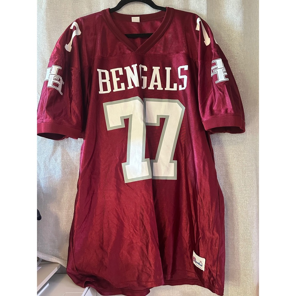 Vintage “Rare”Speedline Bengals Football Jersey‎ #77 Athletic Wear XL